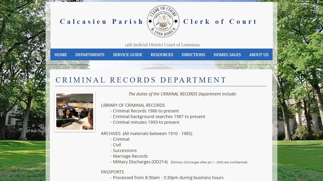 CRIMINAL RECORDS | Calclerk