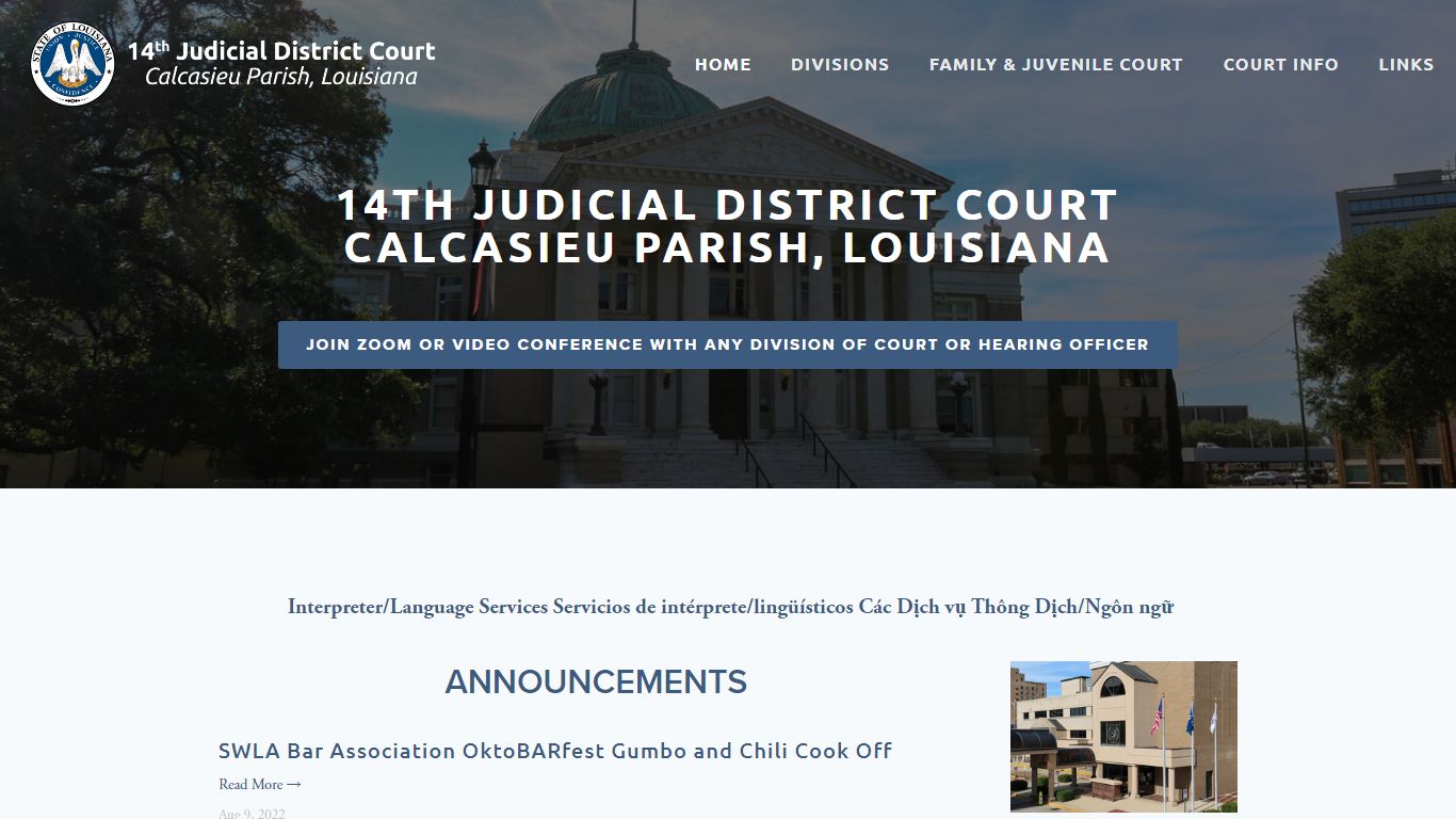 14th Judicial District Court